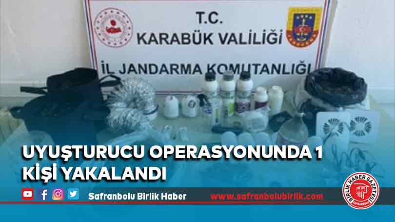 Uyuşturucu operasyonunda 1 kişi yakalandı