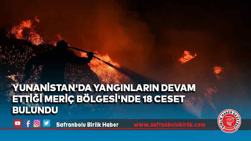 Yunanistan’da yangınların devam ettiği Meriç Bölgesi’nde 18 ceset bulundu