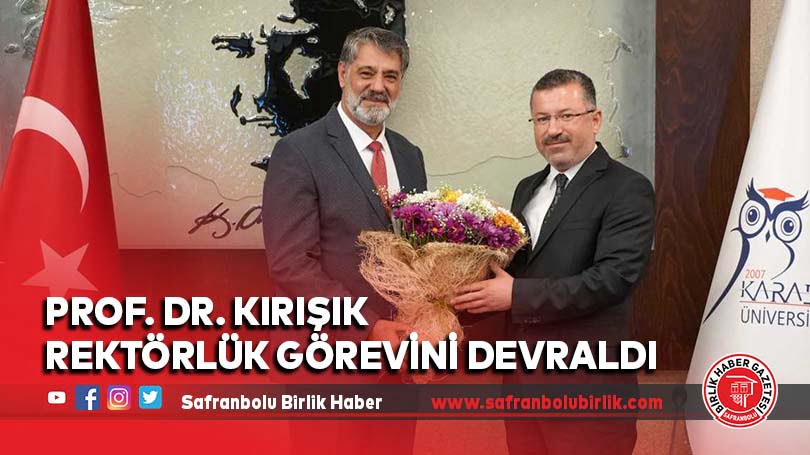 Prof. Dr. Fatih Kırışık rektörlük görevini devraldı
