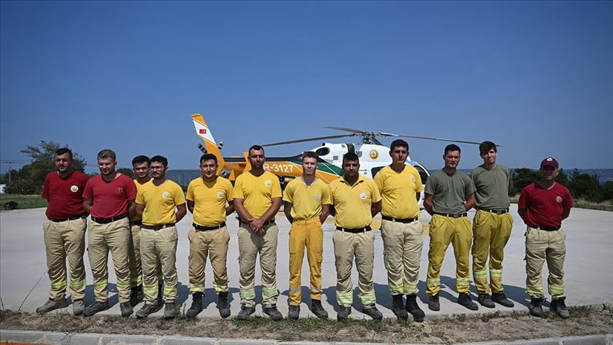 “Alev savaşçıları” Çanakkale yangınında da korkusuzca mücadele etti