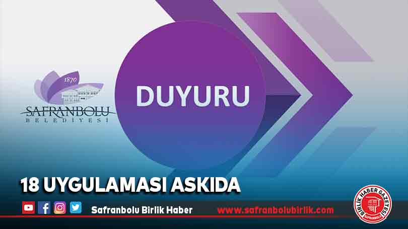 18 Uygulaması askıda