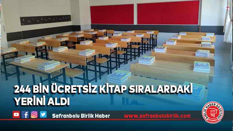 244 bin ücretsiz kitap sıralardaki yerini aldı