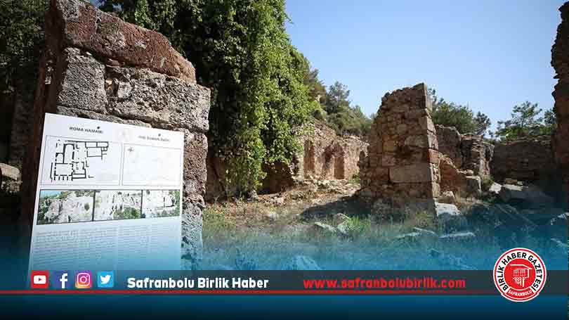 Alanya’daki Syedra Antik Kenti’nin orijinal gezi güzergahı ortaya çıkarılıyor