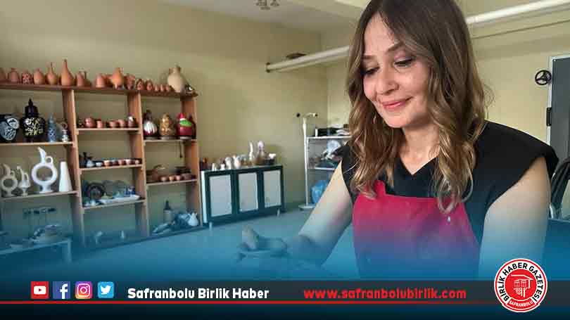 Çömlekçiliğe ilgi duyan kadın, KOSGEB desteğiyle atölye açtı