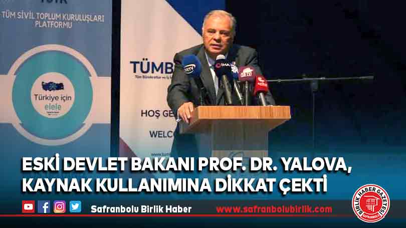 Yalova, kaynak kullanımına dikkat çekti