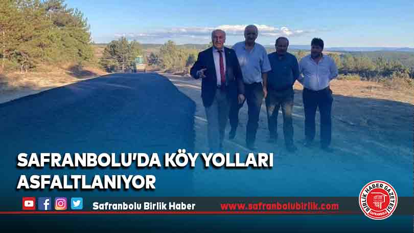 Safranbolu’da Köy Yolları Asfaltlanıyor