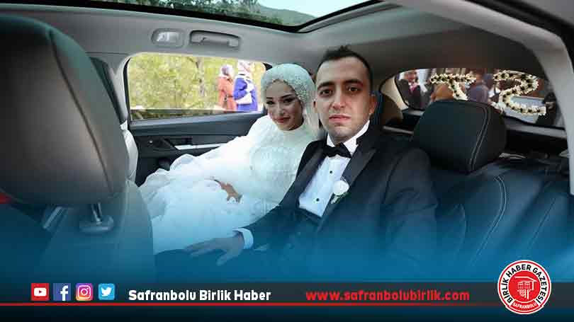 Togg’un gelin arabası olmasını isteyen genç çiftin hayali gerçekleşti