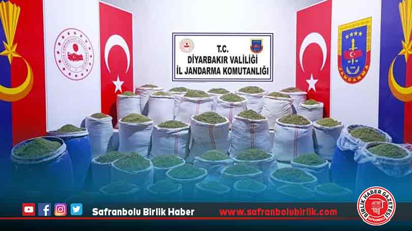 1 ton 319 kilogram esrar ele geçirildi