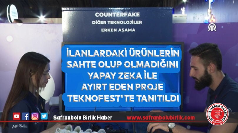 İlanlardaki ürünlerin sahte olup olmadığını yapay zeka ile ayırt eden proje TEKNOFEST’te tanıtıldı