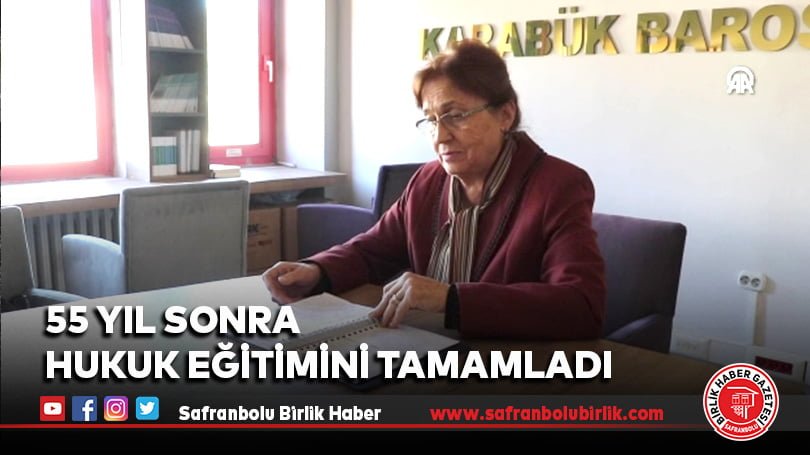 55 yıl sonra hukuk eğitimini 74 yaşında tamamladı