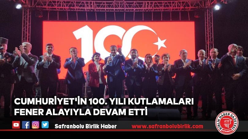 Cumhuriyet’in 100. yılı kutlamaları fener alayıyla devam etti