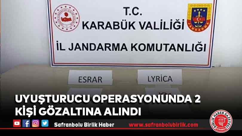 Uyuşturucu operasyonunda 2 kişi gözaltına alındı