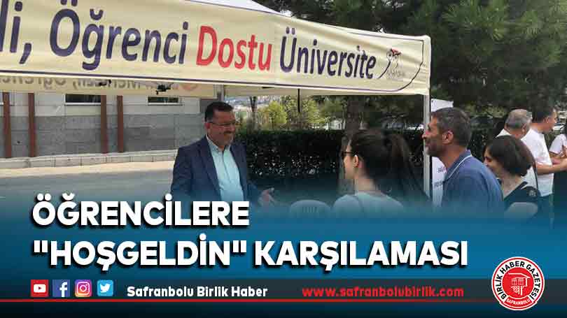 Öğrencilere “Hoşgeldiniz” Karşılaması