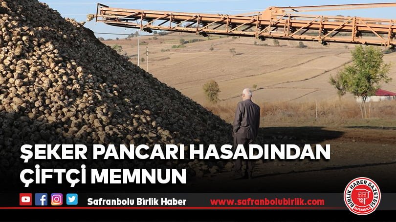 Şeker pancarı hasadından çiftçi memnun