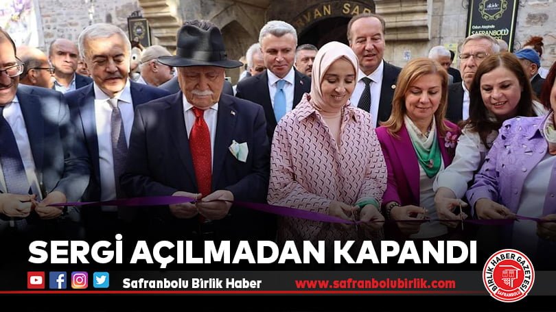 Sergi açılmadan kapandı