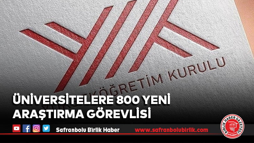 Üniversitelere 800 yeni araştırma görevlisi