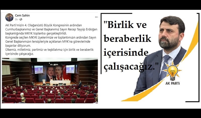“Birlik ve beraberlik içerisinde çalışacağız.”