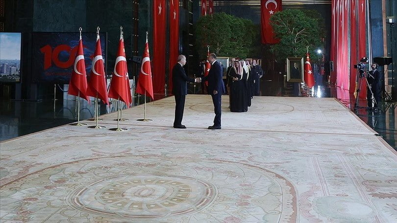 Cumhurbaşkanı, 29 Ekim Cumhuriyet Bayramı tebriklerini kabul etti