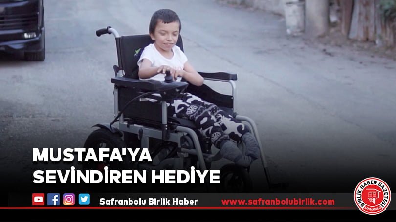 Mustafa’ya sevindiren hediye