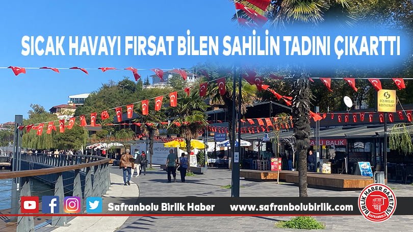 Sıcak havayı fırsat bilen sahilin tadını çıkarttı