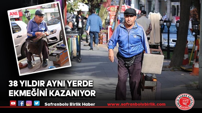 Engellerle 2 yaşında tanışan ayakkabı boyacısı, 38 yıldır aynı yerde ekmeğini kazanıyor