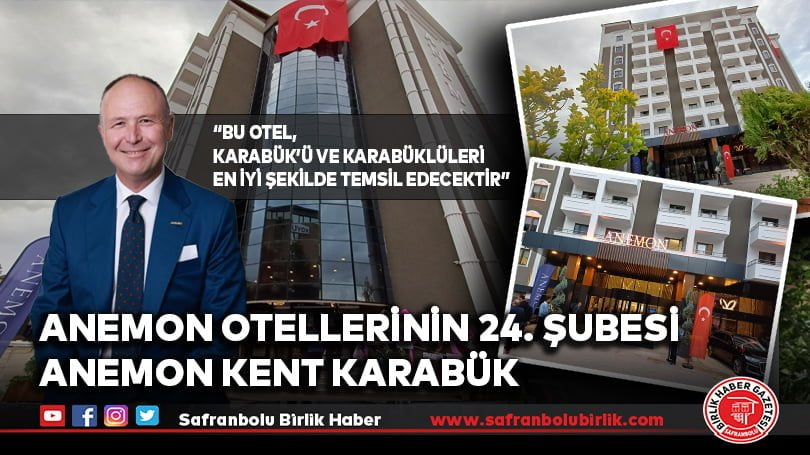 Anemon Otellerinin 24. Şubesi Anemon Kent Karabük