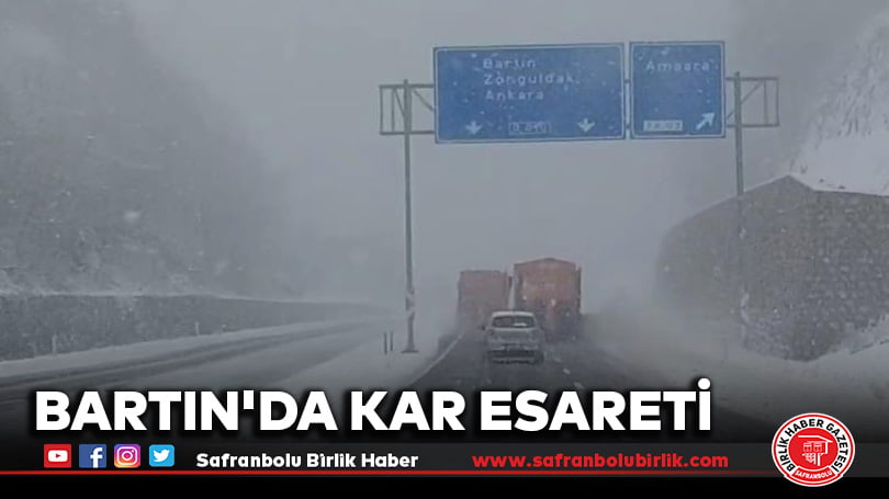 Bartın’da kar esareti
