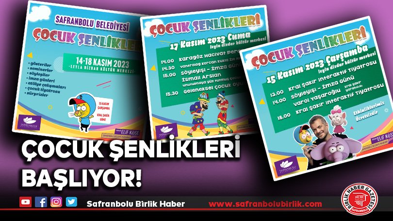 Çocuk Şenlikleri Başlıyor!
