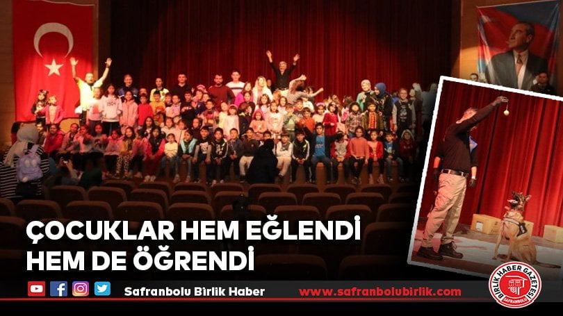 Çocuklar hem eğlendi hem de trafik kurallarını öğrendi
