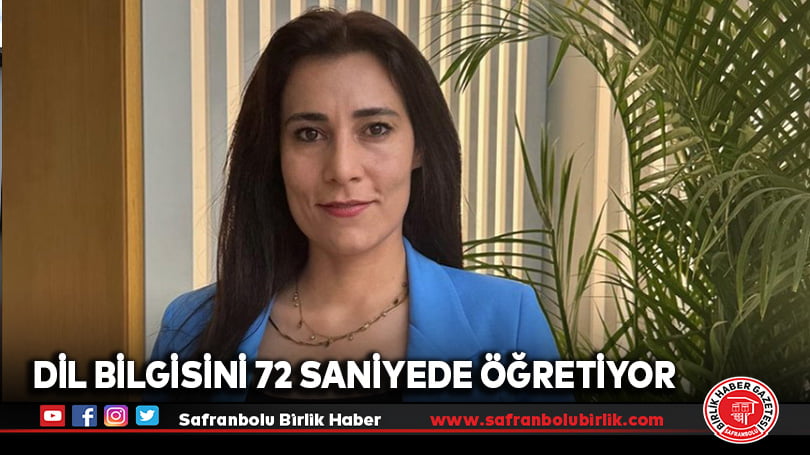 Dil bilgisini 72 saniyede öğretiyor