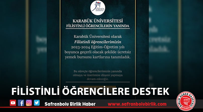 Filistinli Öğrencilere Destek