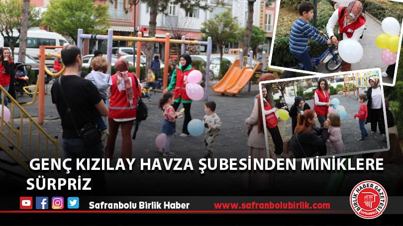 Genç Kızılay Havza Şubesinden miniklere sürpriz
