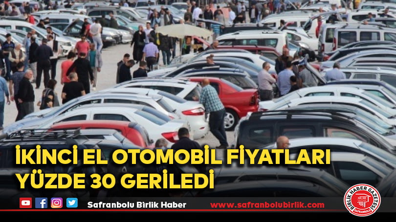 İkinci el otomobil fiyatları yüzde 30 geriledi