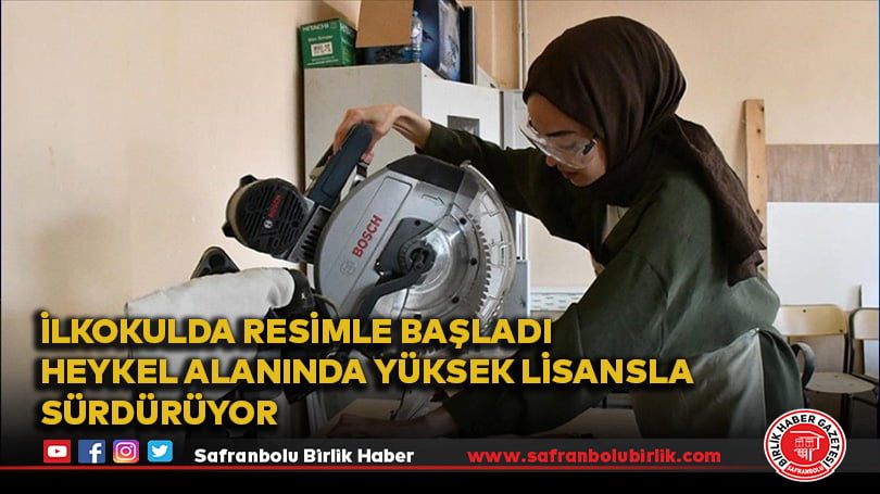 İlkokulda resimle başladığı sanat serüvenini heykel alanında yüksek lisansla sürdürüyor