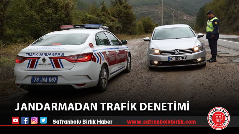 Jandarmadan trafik denetimi