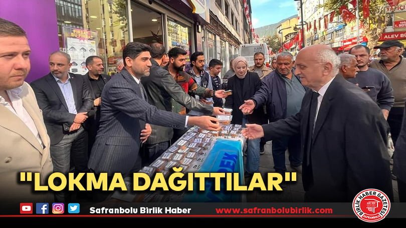 “Lokma dağıttılar”