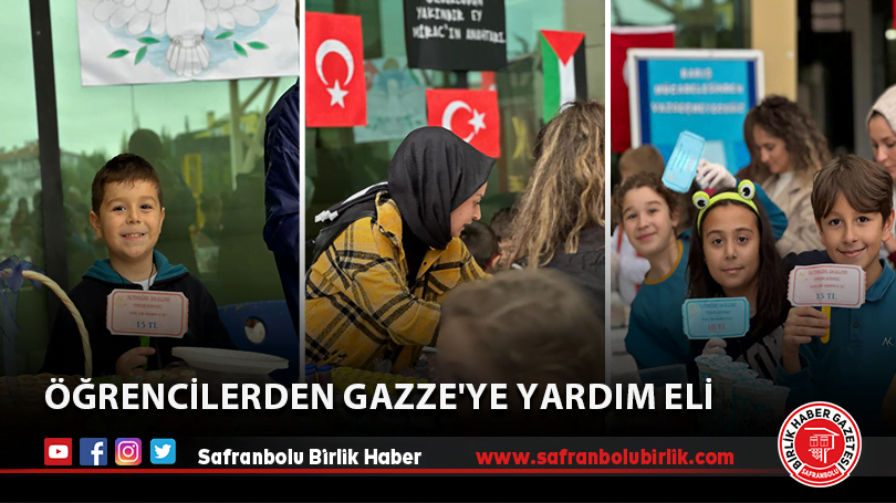 Öğrencilerden Gazze’ye yardım eli