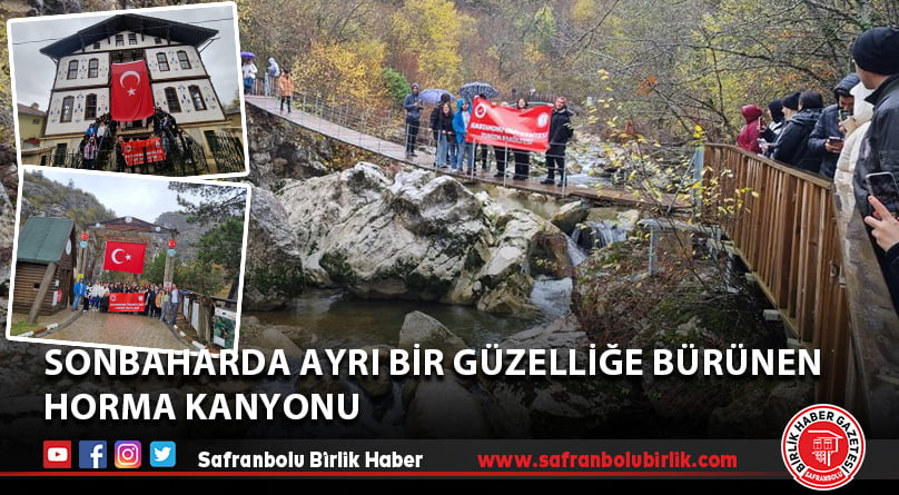 Sonbaharda ayrı bir güzelliğe bürünen Horma Kanyonu