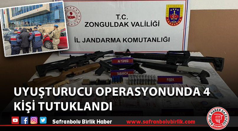 Uyuşturucu operasyonunda 4 kişi tutuklandı