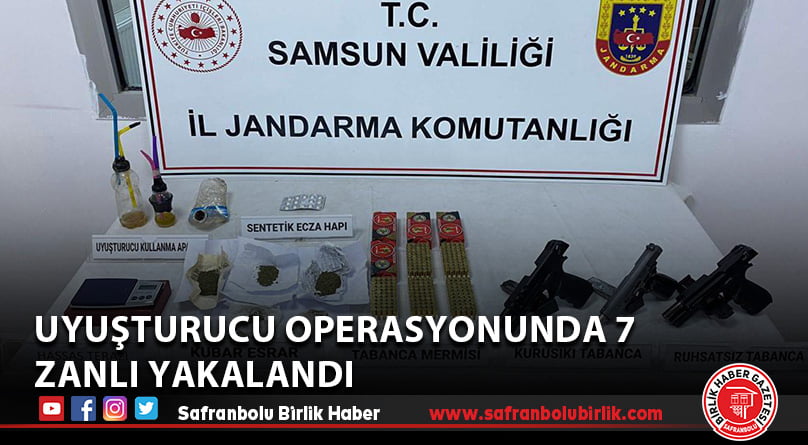 Uyuşturucu operasyonunda 7 zanlı yakalandı