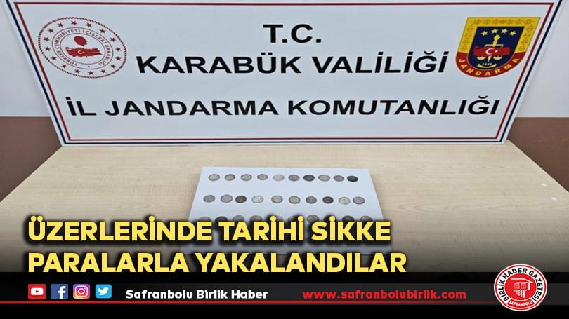 Üzerlerinde tarihi sikke paralarla yakalandılar