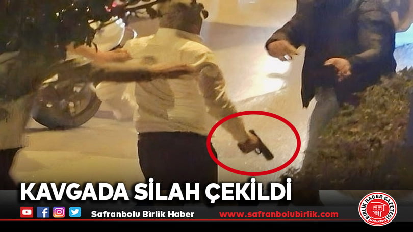İki grup arasında çıkan kavgada silah çekildi