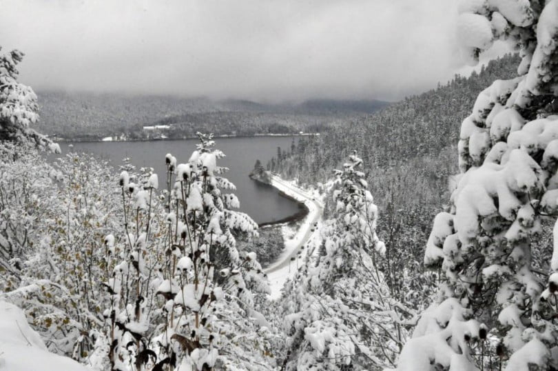 Doğa harikası Abant’ta kış güzelliği