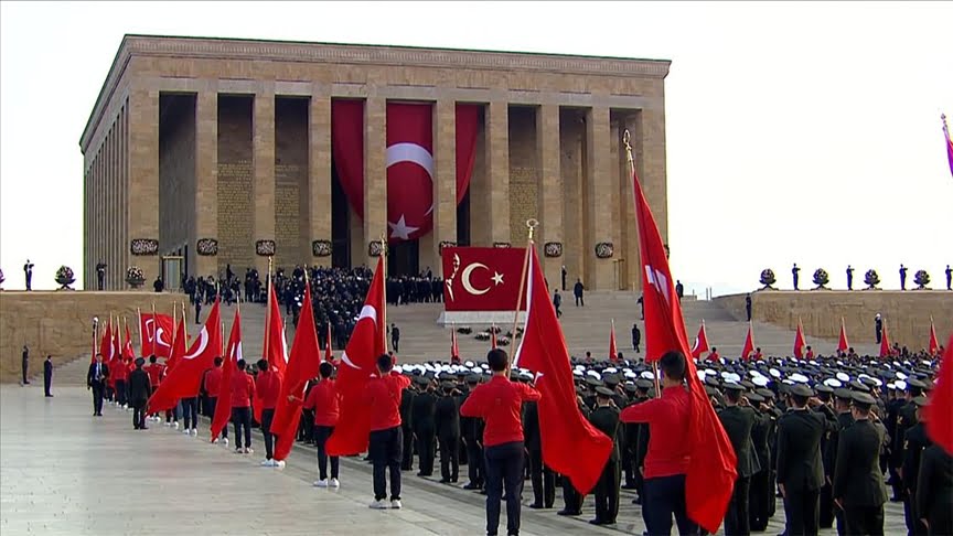 Büyük Önder Atatürk için Anıtkabir’de devlet töreni düzenlendi