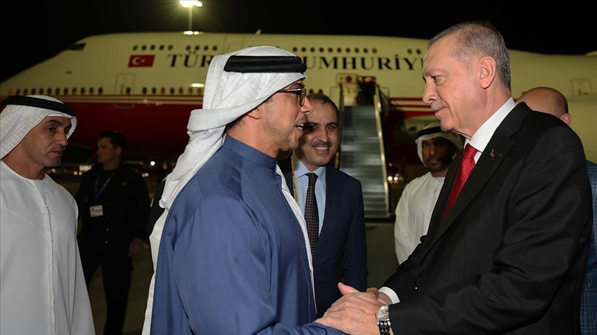 Cumhurbaşkanı Erdoğan Birleşik Arap Emirlikleri’nde