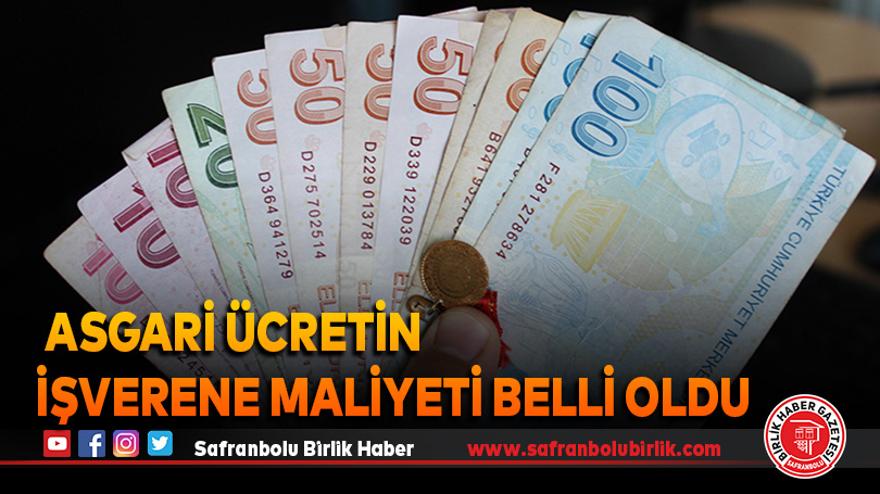 Asgari ücretin işverene maliyeti belli oldu