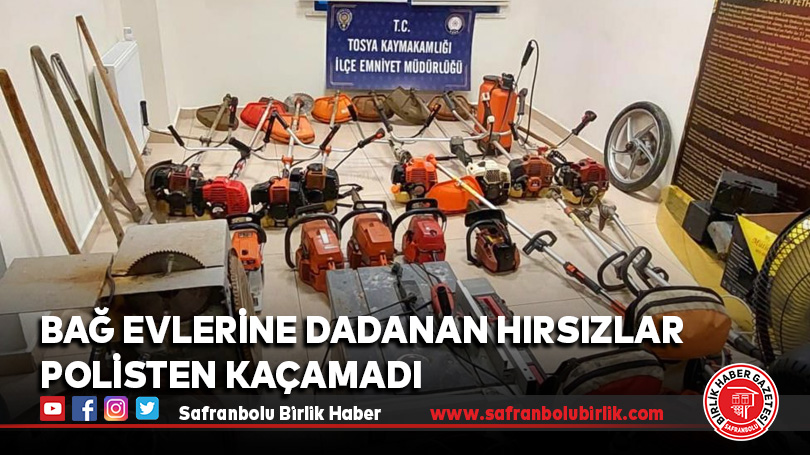Bağ evlerine dadanan hırsızlar polisten kaçamadı