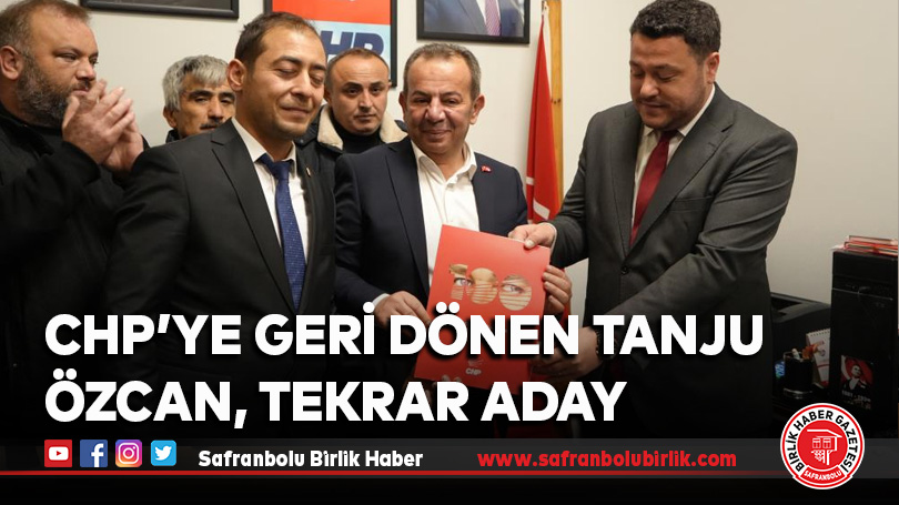 CHP’ye geri dönen Tanju Özcan, tekrar aday