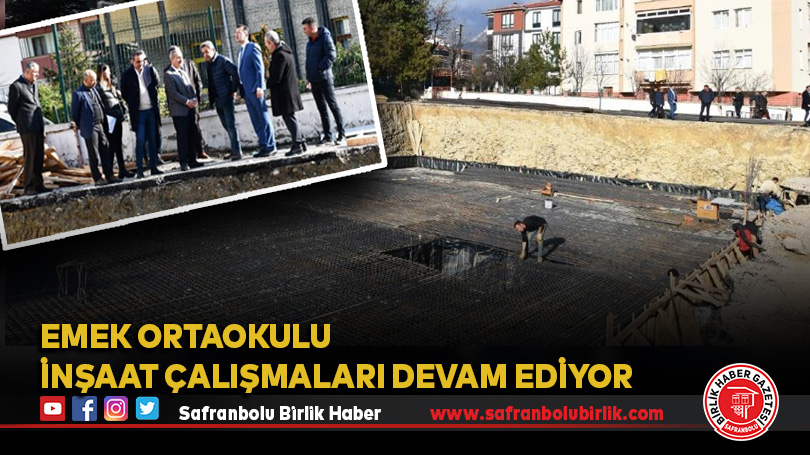 Emek Ortaokulu inşaat çalışmaları devam ediyor