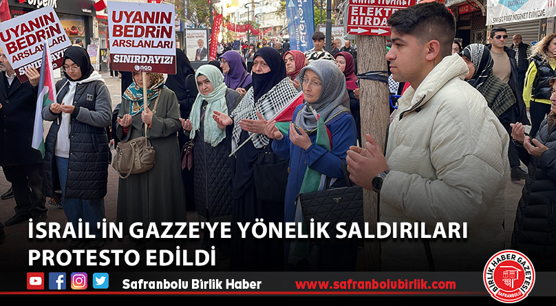 İsrail’in Gazze’ye yönelik saldırıları protesto edildi